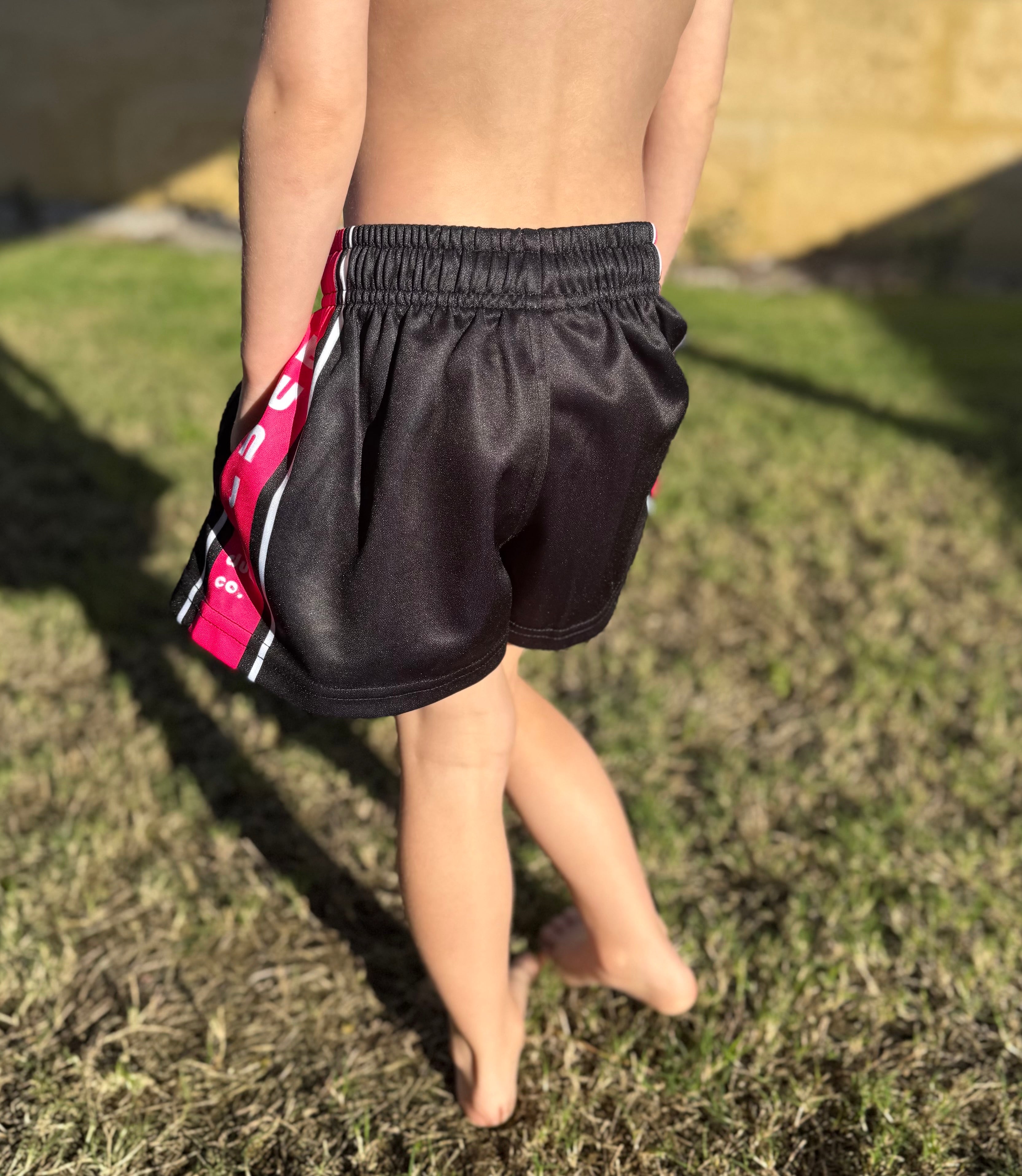 Kids Bunji W.A Pink Footy Shorts