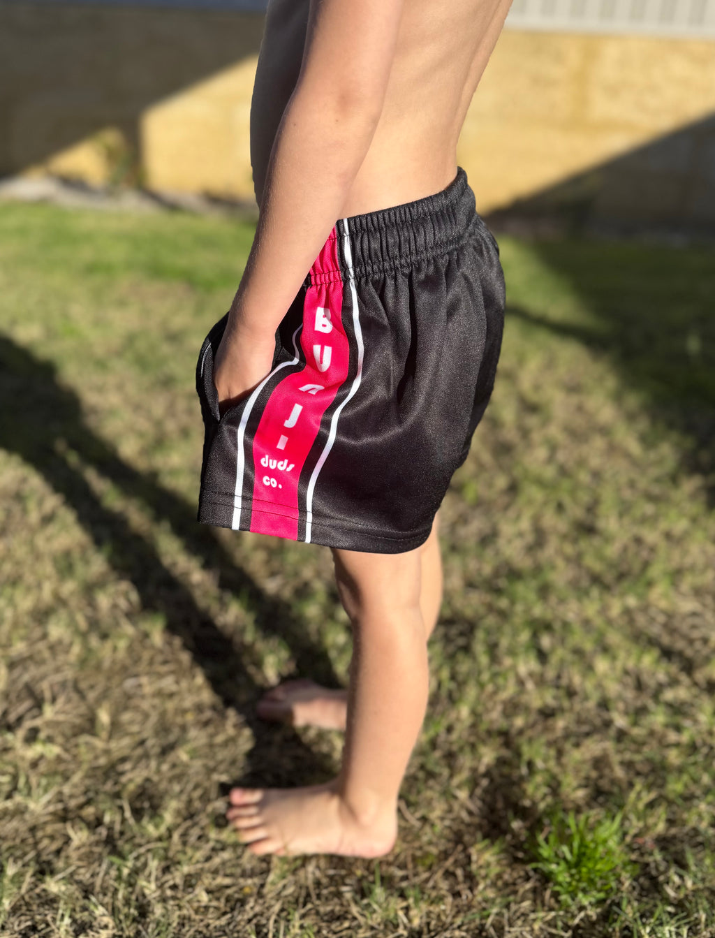Kids Bunji W.A Pink Footy Shorts