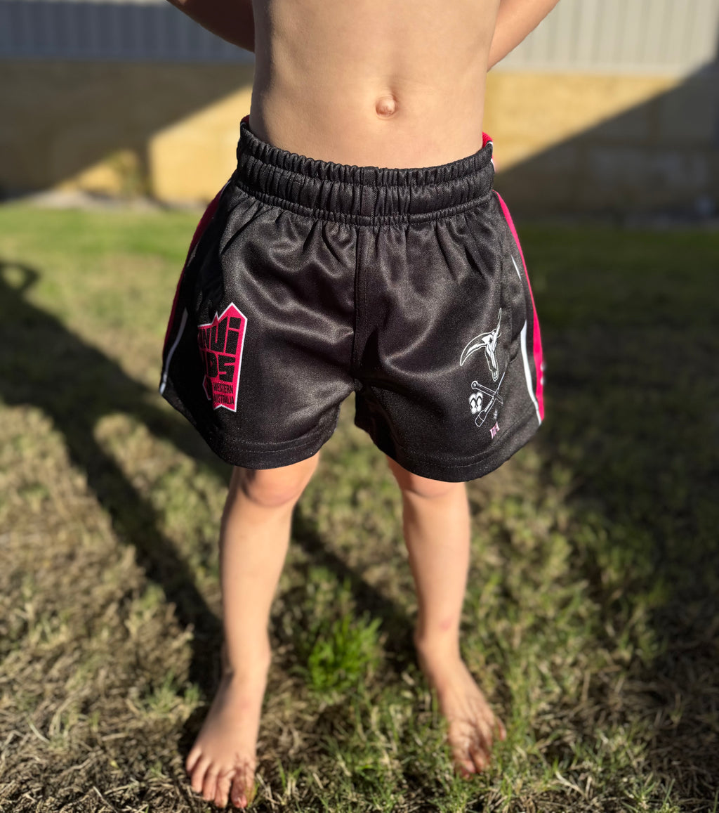 Kids Bunji W.A Pink Footy Shorts