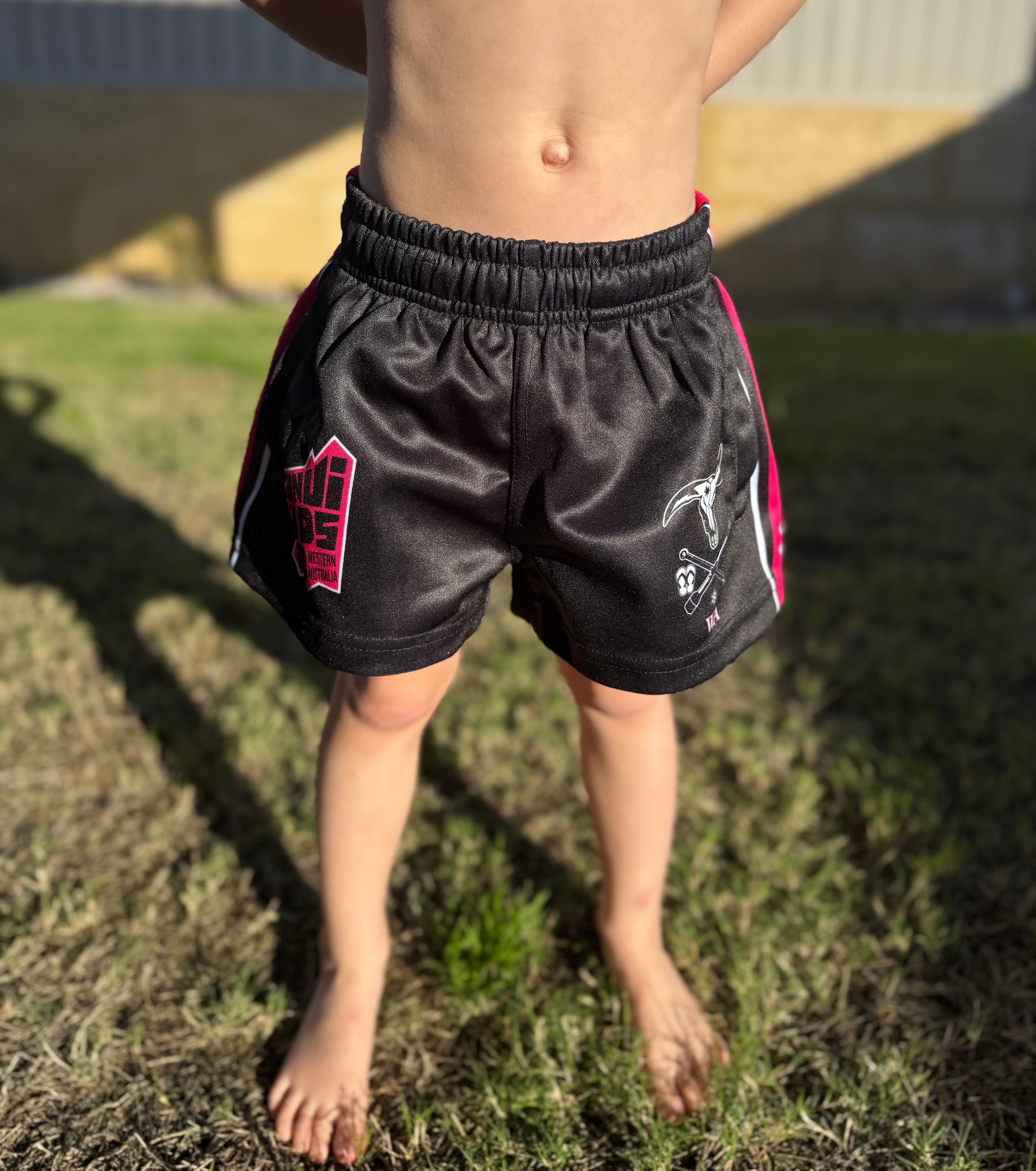 Kids Bunji W.A Pink Footy Shorts