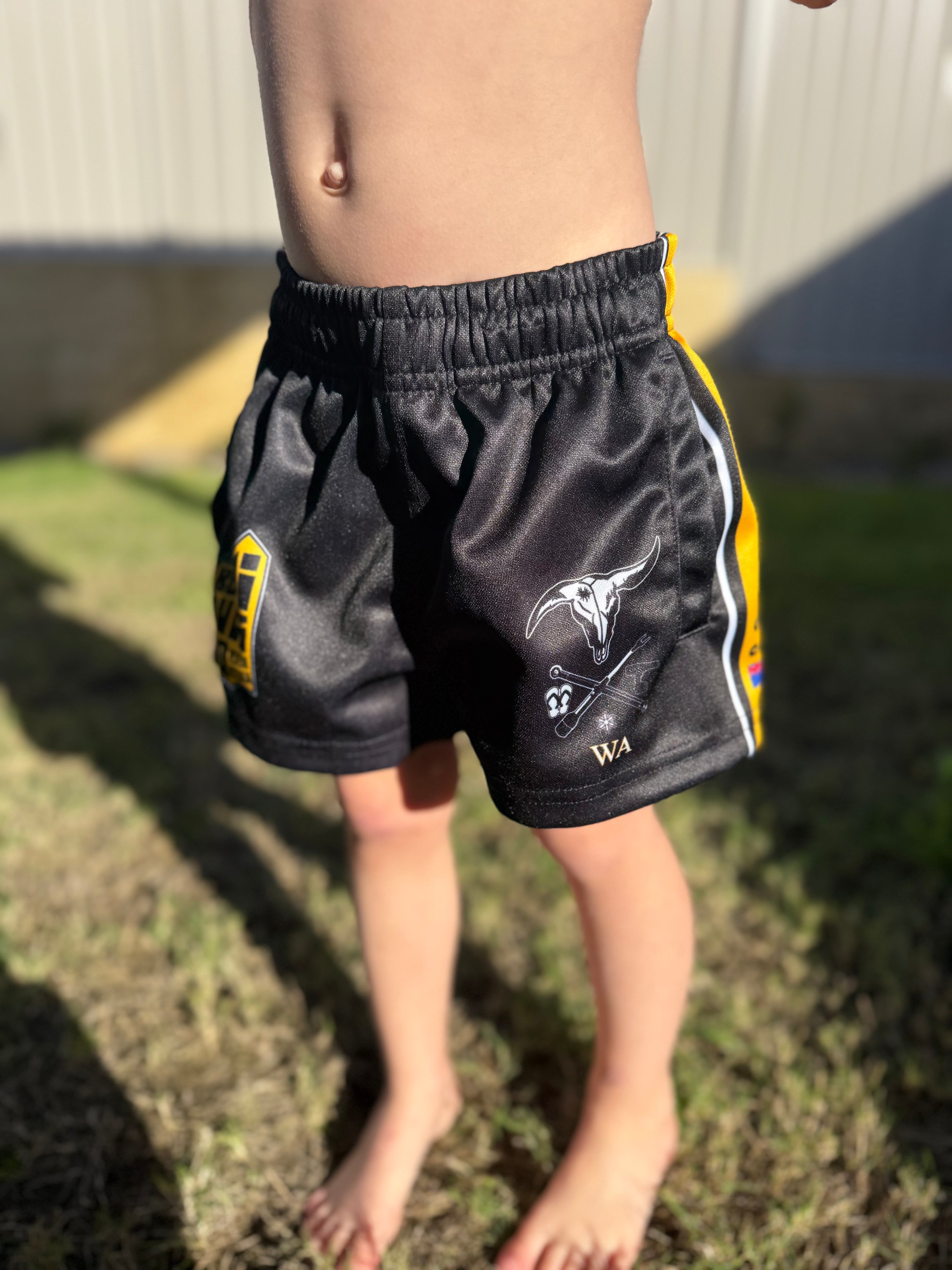 Kids Bunji W.A Footy Shorts
