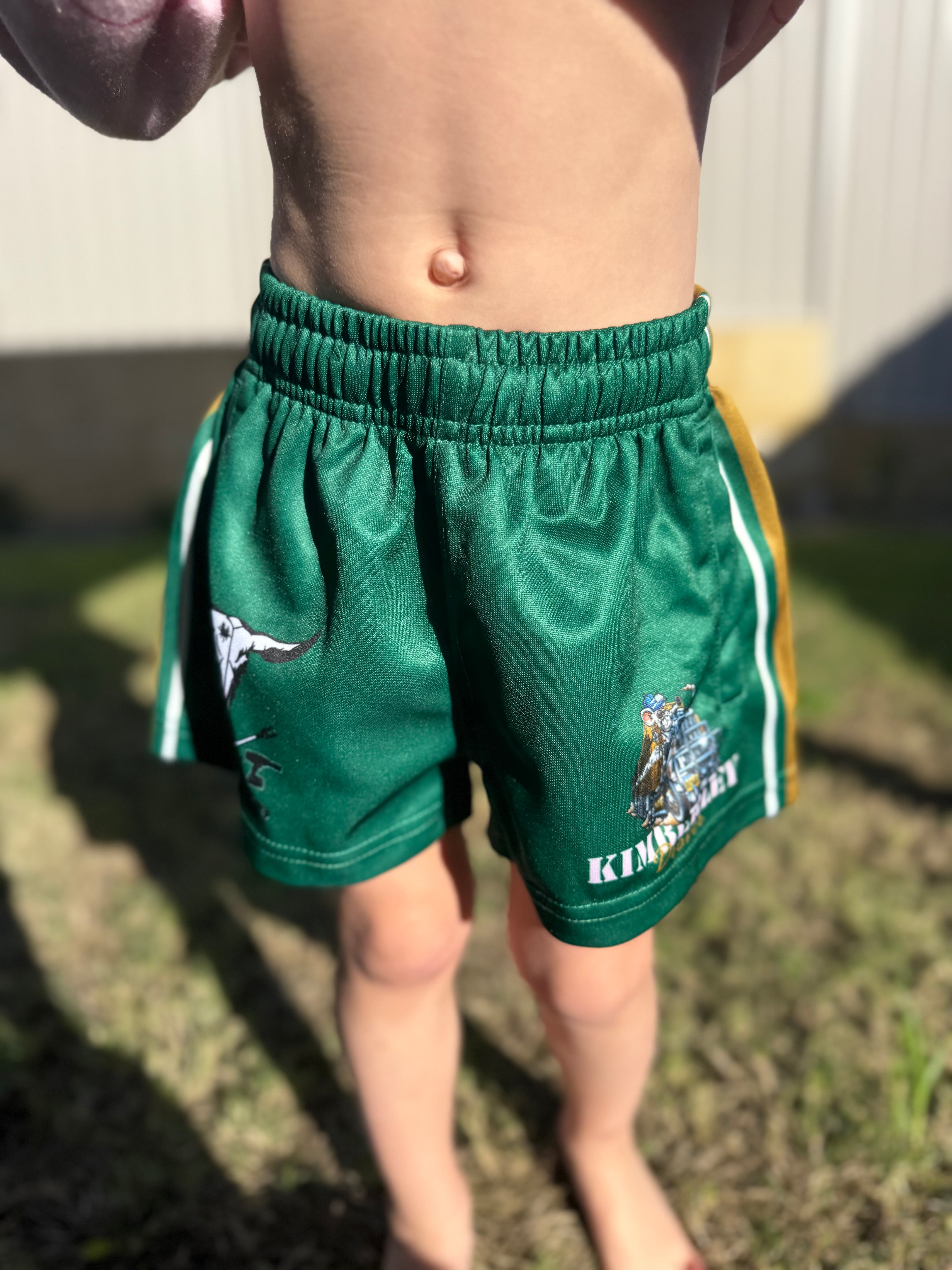Kids Kimberley Drover Footy Shorts