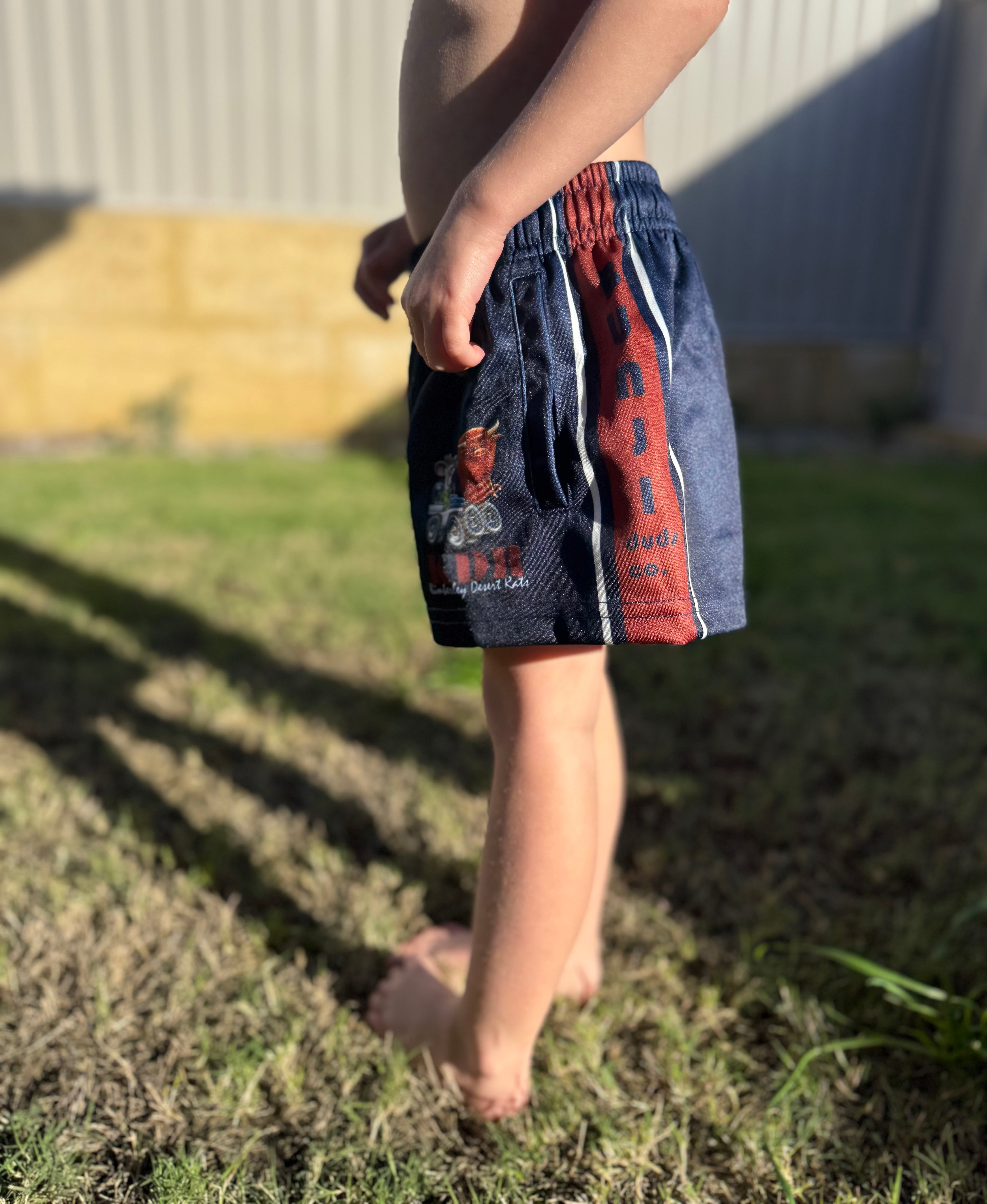 Kids Kimberley Desert Rat Footy Shorts