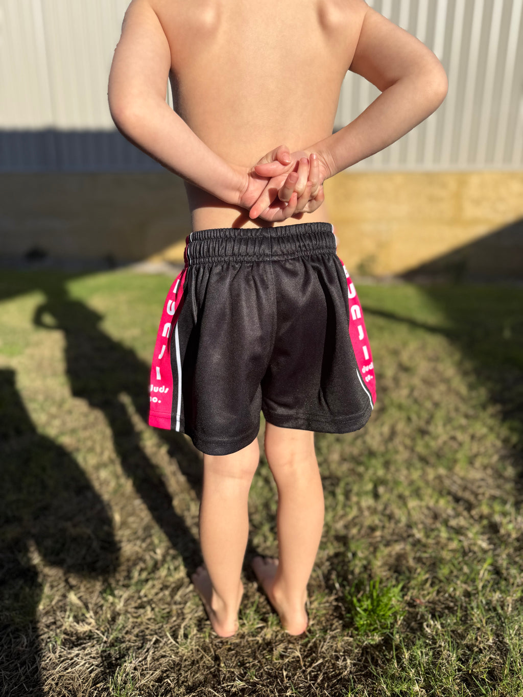 Kids Bunji W.A Pink Footy Shorts