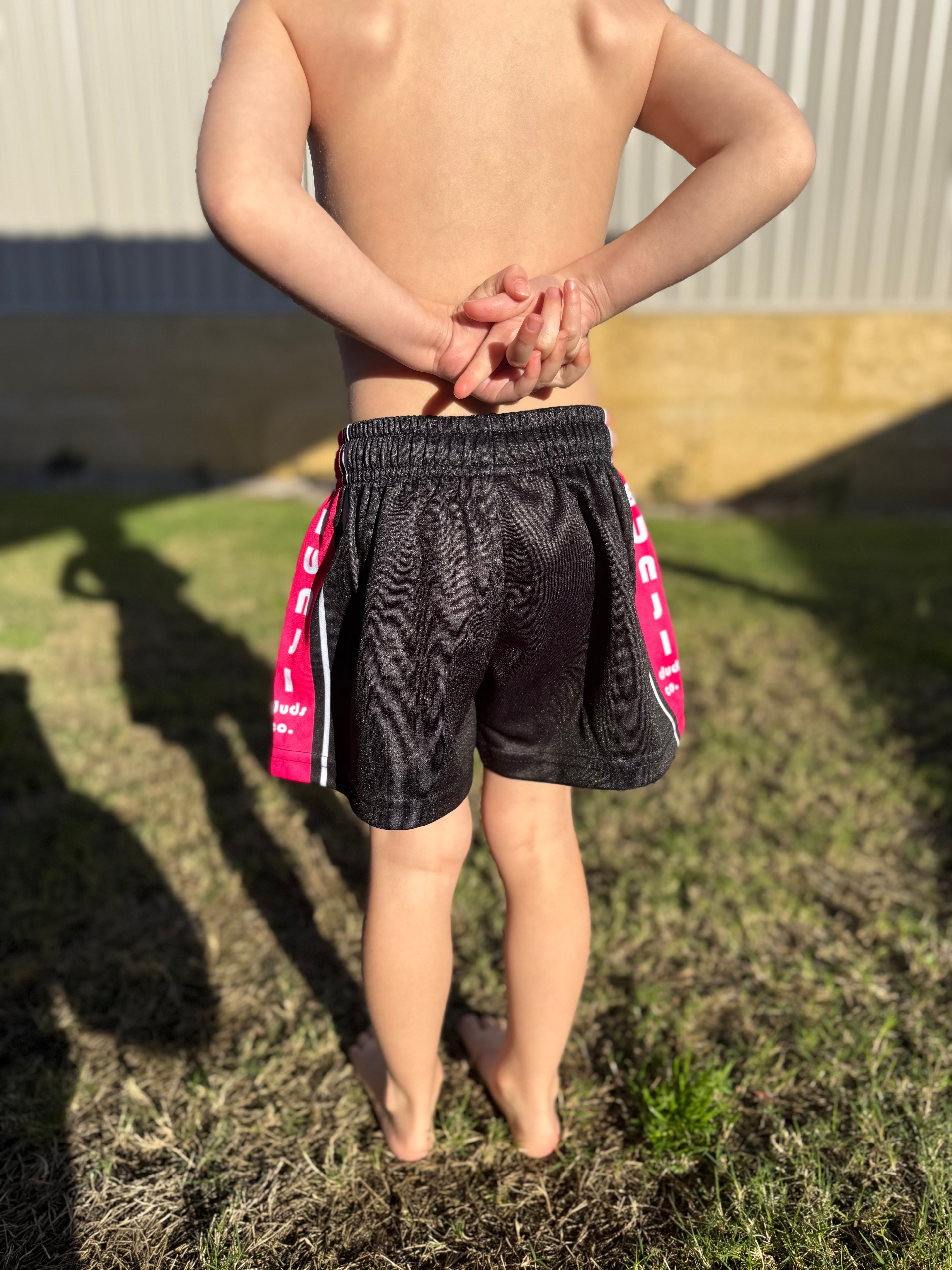 Kids Bunji W.A Pink Footy Shorts