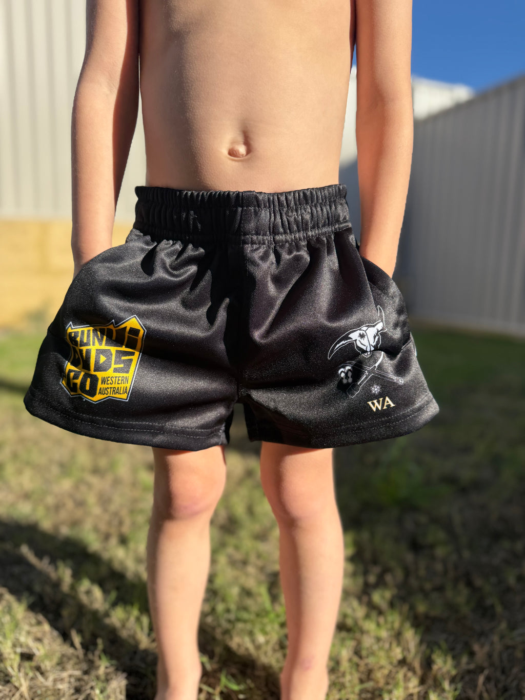 Kids Bunji W.A Footy Shorts