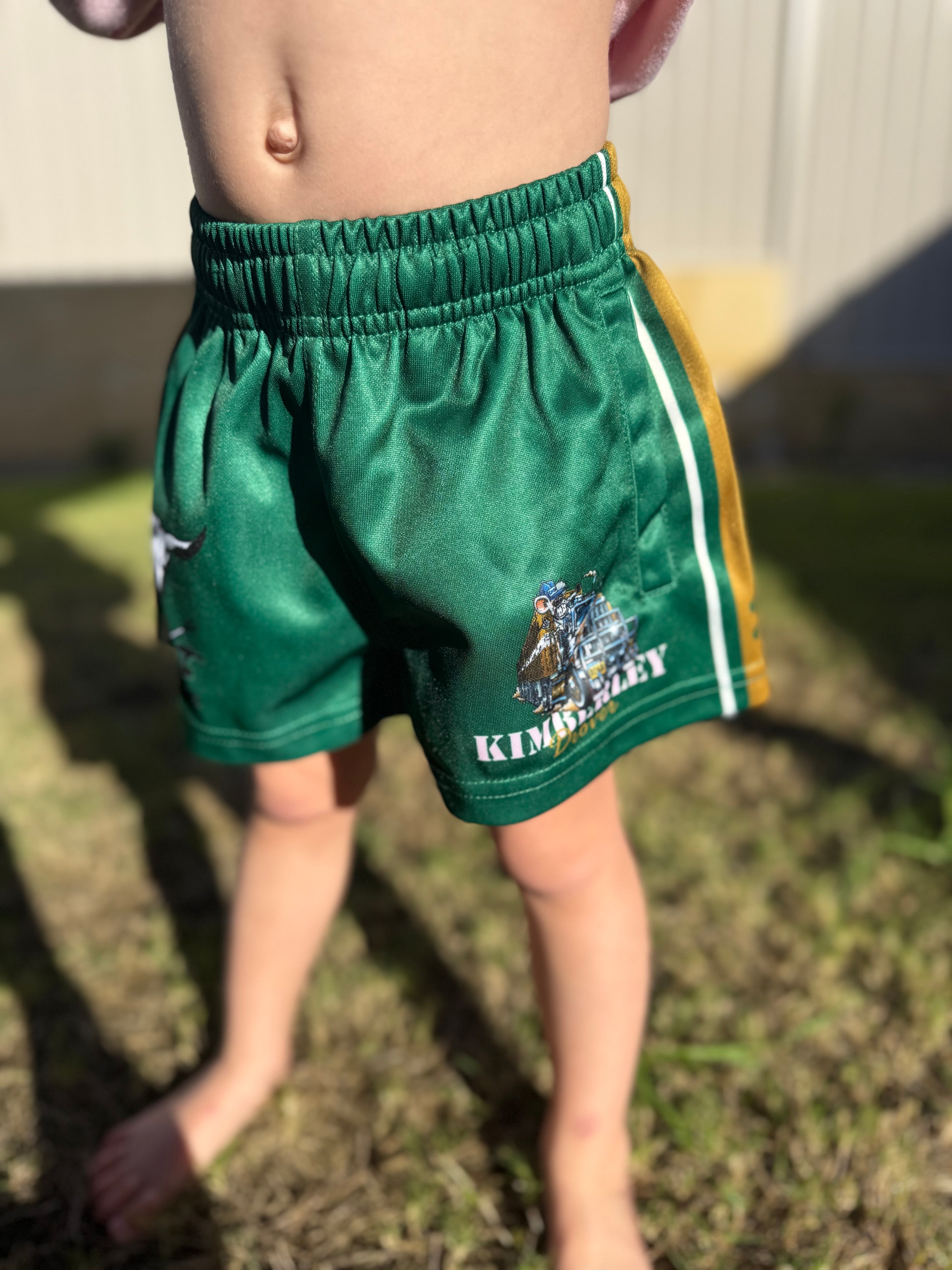Kids Kimberley Drover Footy Shorts